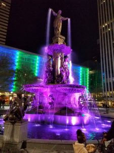 Cincinnati downtown fountain