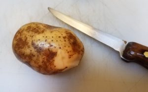 clean potato